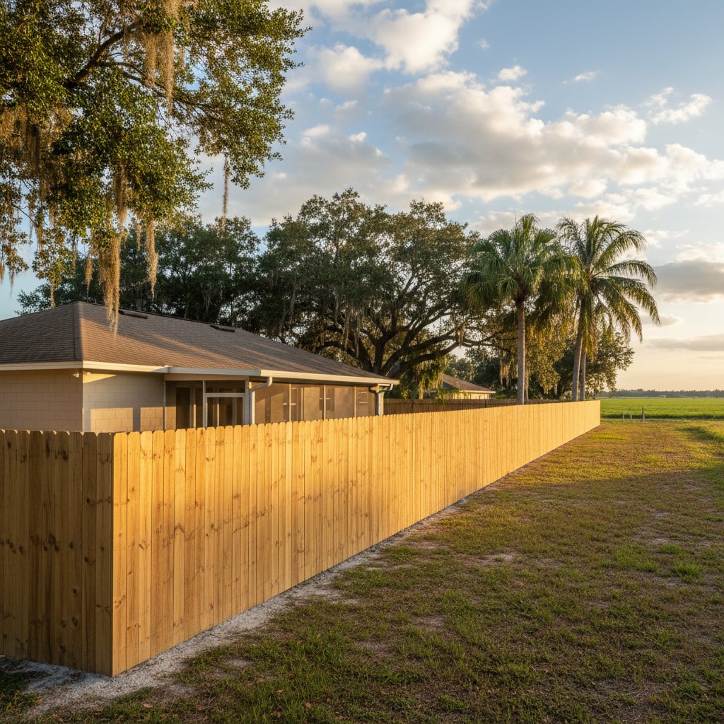 Wood Fence in Plant City, FL - Image 2